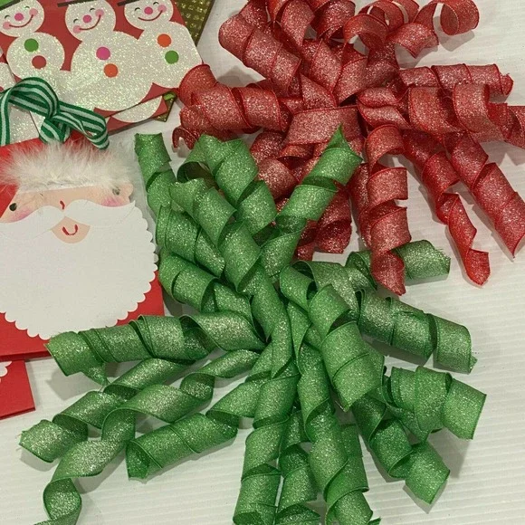 Lot of 28 Christmas Holiday Gift Bags and Bows - All New and High Quality - Picture 9 of 9